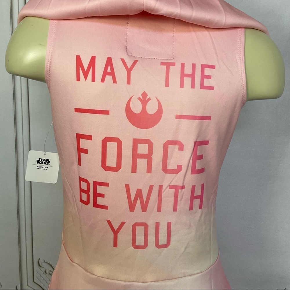 Disney Star Wars Pink Rebel Vehicle Hooded The Force Awakens Large Dress - Picture 6 of 7